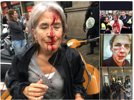 #Catalogne : l’odieux visage du fascisme ré-apparait en Espagne