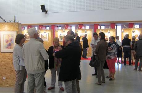 Mardi c’était le vernissage de » Pour toi l’aquarelle « Mardi c’était le vernissage de » Pour toi l’aquarelle «
