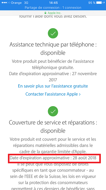 Savoir la date réelle de mise en service d’un Iphone Savoir la date réelle de mise en service d’un Iphone