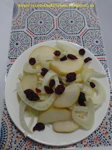 SALADE DE FENOUIL ET POIRE / FENNEL AND PEAR SALAD / ENSALADA DE HINOJO Y PERA / سلطة الشمر(البسباس) و الاجاص SALADE DE FENOUIL ET POIRE / FENNEL AND PEAR SALAD / ENSALADA DE HINOJO Y PERA / سلطة الشمر(البسباس) و الاجاص
