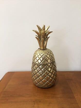 HDesign, nouvelle boutique en ligne déco et brocante à Lille Ananas doré déco