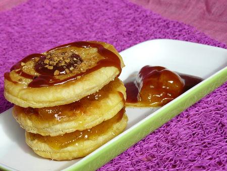 Millefeuille aux peches et au caramel millefeuille1