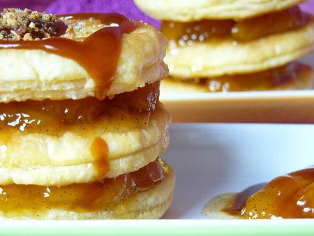 Millefeuille aux peches et au caramel millefeuille2