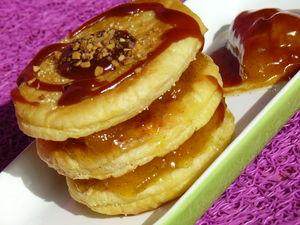 Millefeuille aux peches et au caramel millefeille3