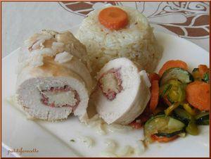 Blancs de poulet farcis au riz pouletfarci