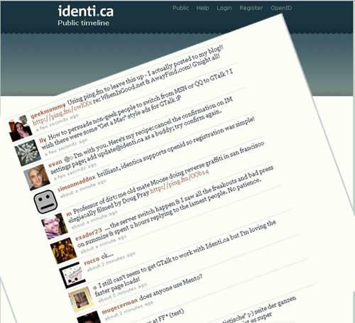 identica01 Identi.ca un autre service de microblogging