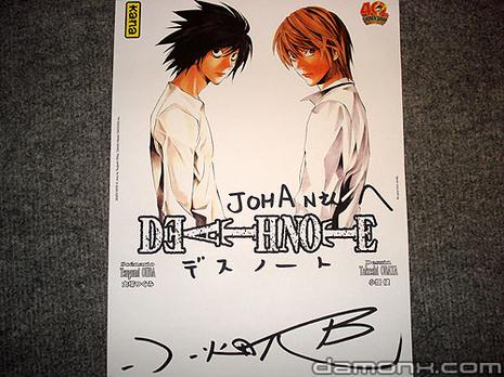 Dédicace - Takeshi Obata Dessinateur de Death Note