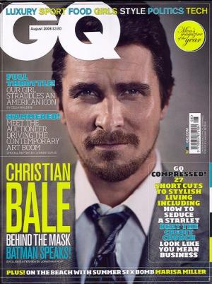  Christian Bale : le charme viril à la Une de GQ