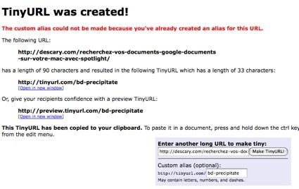 tinyurl-personnalisation TinyURL permet maintenant la personnalisation d’adresse URL 