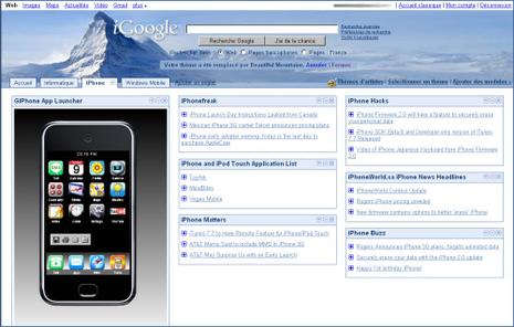 iGoogle, des onglets qui se remplissent tout seul iGoogle, des onglets qui se remplissent tout seul
