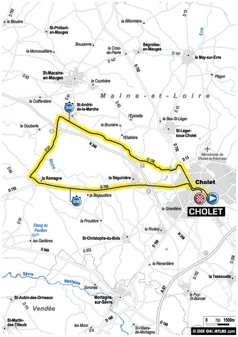 Tour de France : 4ème étape Cholet - Cholet (le parcours)
