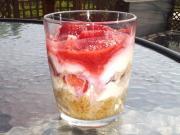 Verrine de fraises à la mousse de mascarpone