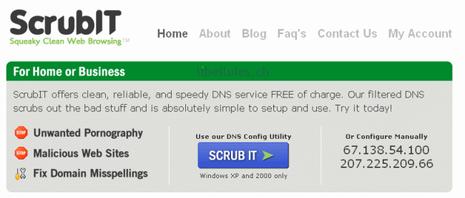 ScrubIT filtrer DNS