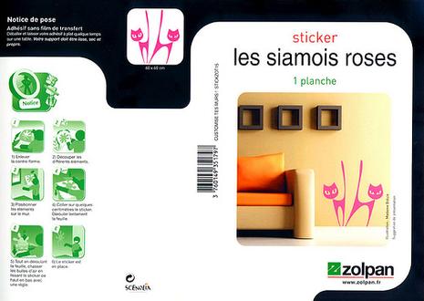 Keshi et les SIAMOIS, ça colle bien! stickers SIAMOIS pour ZOLPAN