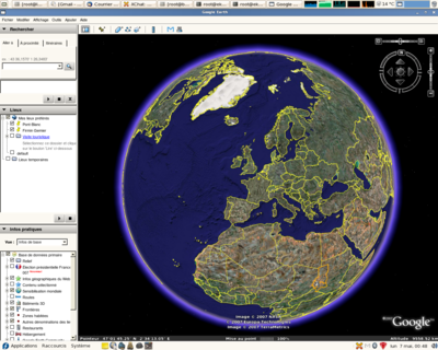 Fedora Core 6 et Google Earth