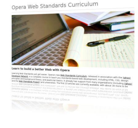 Impression écran standards Opera