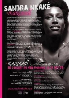 Sandra Nkake Mansaadi, premier album octobre
