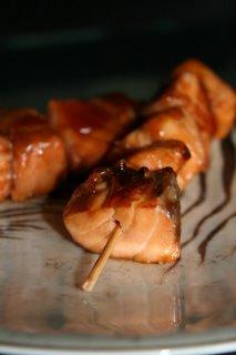 mes brochettes de saumon teriaky