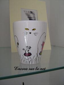 Tasses chats en noir et blanc Photo_009