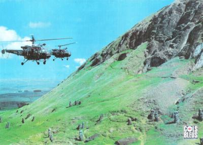 476/hélicoptères au Rano Raraku ! 476/hélicoptères au Rano Raraku !