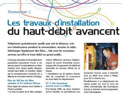 Haut débit : c'est écrit...