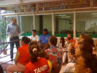 La visite de la JCE Tahiti