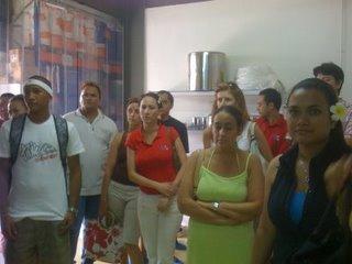 La visite de la JCE Tahiti