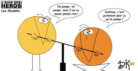 Tags : L'avis des Héros, les Shadoks, dessin animé, dessin humour, Claude Piéplu, Absurdité, nonsense, pomper, c'est tout pour aujourd'hui