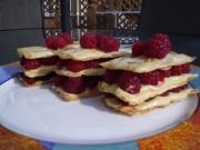 Cliquez pour agrandir : Mille feuilles aux framboises et mascarpone Mille feuilles aux framboises et mascarpone