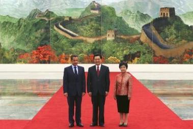 Les premières heures de Sarkozy en Chine
