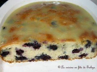 Gâteau aux Bleuets ( Myrtille) avec Sauce au Beurre