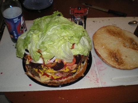 Double burger fait maison