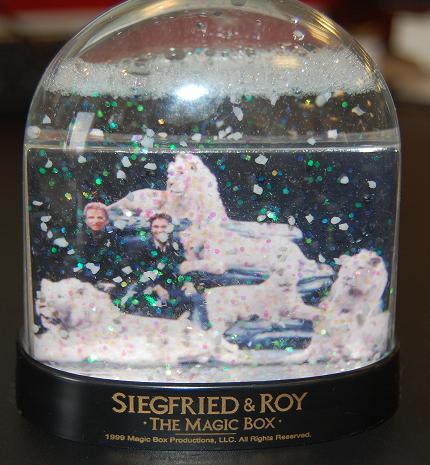 boule de neige Siegfried et Roy