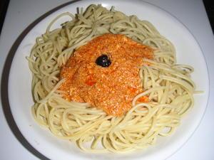 Spaghetti tomate ricotta
