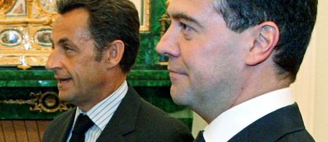Sarkozy à Moscou: Accord en cinq points sur une 