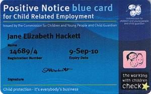 Blue Card pocket
