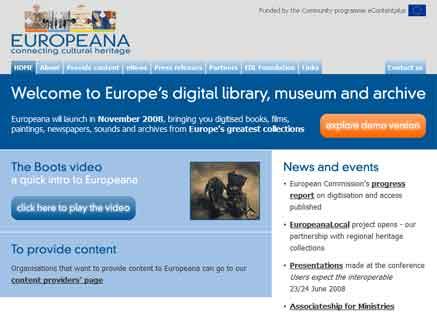 site Europeana