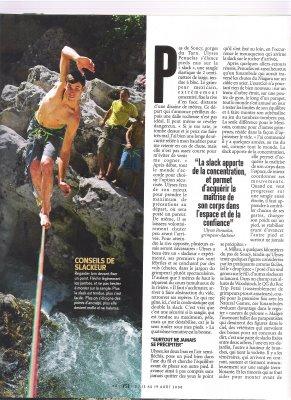 Slackline - reportage VSD - Highline