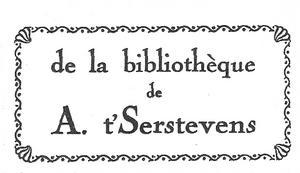 Albert t'Serstevens Albert t'Serstevens