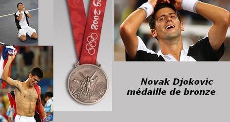 Djokovic mÃ©daille de bronze Ã  PÃ©kin