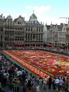 Tapis de fleurs à Bruxelles pour le week-end du 15 août