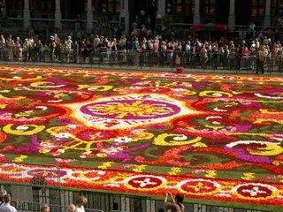 Tapis de fleurs à Bruxelles pour le week-end du 15 août