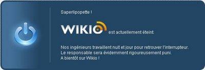 SAPERLIPOPETTE :d wikio est actuellement éteint