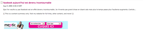 Les flux peuvent rapporter gros (peut être) Le flux w adsense