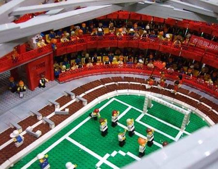 LEGO village olympique entièrement reconstitué