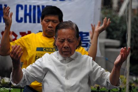 Action et manifestation contre la répression en Chine et au Tibet