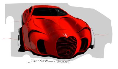 Concept car par Arseny Kostromin