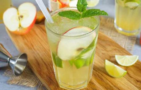 cocktail pommes et gingembre ( Brûle-graisse )