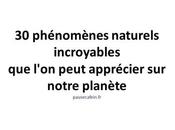 Divers Phénomènes naturels