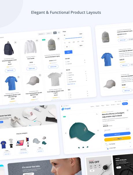 Front – Thème WordPress professionnel polyvalent Avant WooCommerce